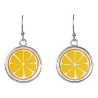 Summer Citrus Orange Earrings