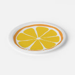 Summer Citrus Orange Paper Plates