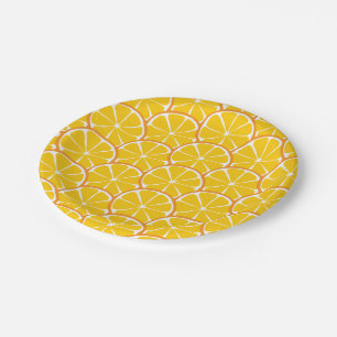 Summer Citrus Orange Slices Paper Plates