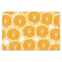 Summer Citrus Orange Slices Tissue Paper