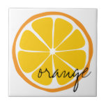 Summer Citrus Orange  Tile at Zazzle