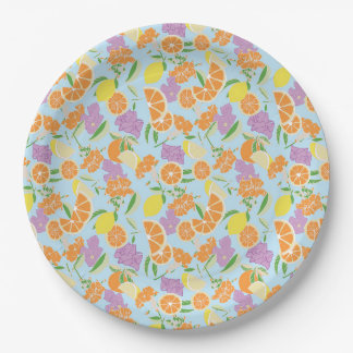 Summer Citrus Party Paper Plates