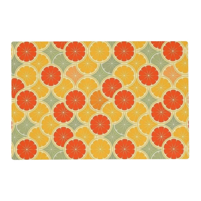 Summer Citrus Placemat (Back)