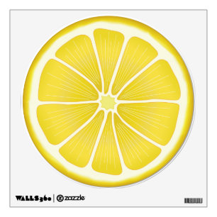 Summer Citrus Slice Design Wall Decal
