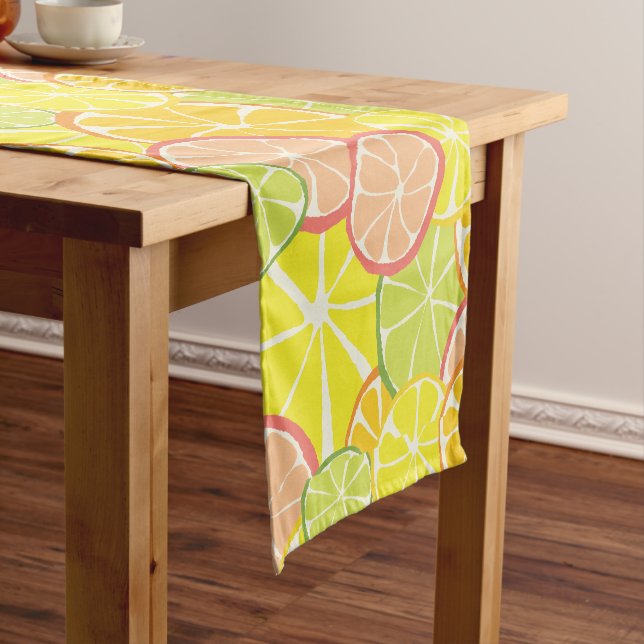 Summer Citrus Slice Short Table Runner (In Situ)