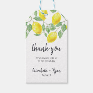 Summer Citrus Thank You Gift Tags