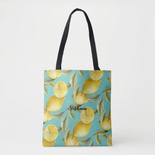 Summer Citrus Tote Bag