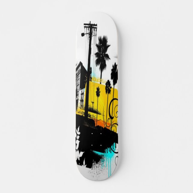 Summer City Skateboard Deck (Front)