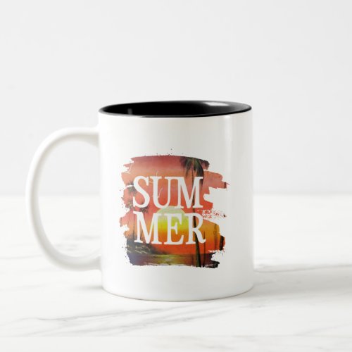 Summer clipart bundle beach  Two_Tone coffee mug