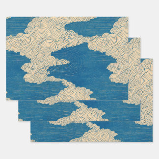 Summer, Clouds and Ripples Wrapping Paper Sheets