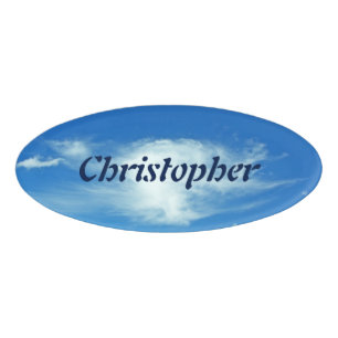Summer Clouds Name Tag