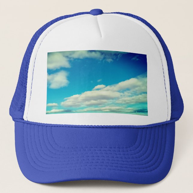 Summer clouds trucker hat (Front)
