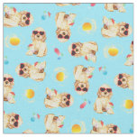 Summer Cocker Spaniel Fabric
