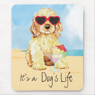 Summer Cocker Spaniel Mouse Pad