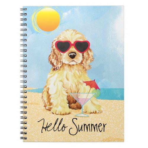 Summer Cocker Spaniel Notebook