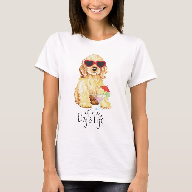 Summer Cocker Spaniel T-Shirt (Front)