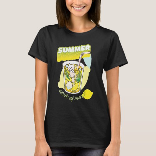 Summer Cocktail Cat T-Shirt