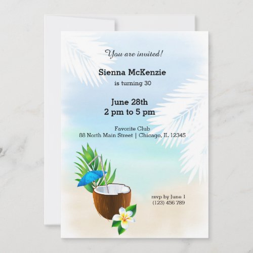 Summer Cocktail Invitation