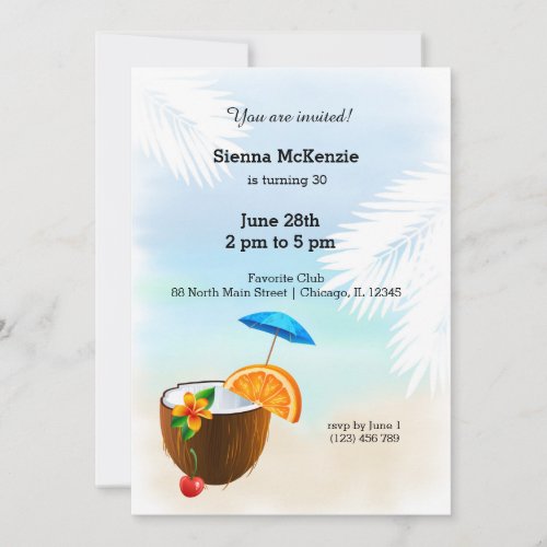 Summer Cocktail Invitation