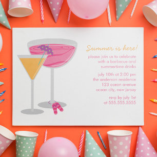 Summer Cocktail Party Invitations
