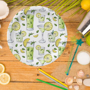 Summer Cocktails Paper Plates