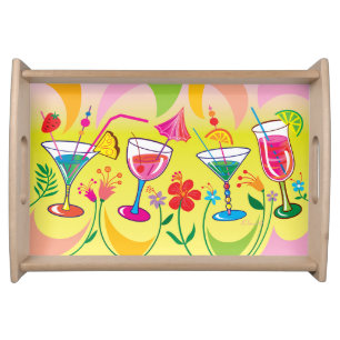 Summer Cocktails Serving Tray