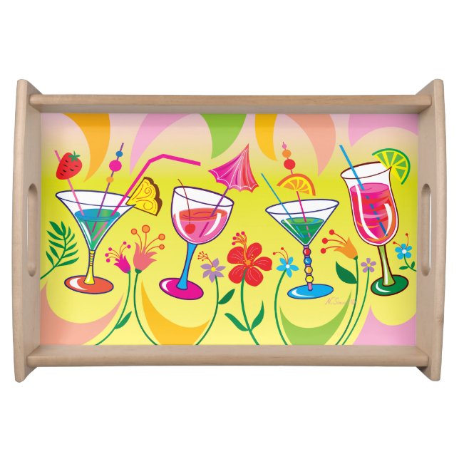 Summer Cocktails Serving Tray (Front)