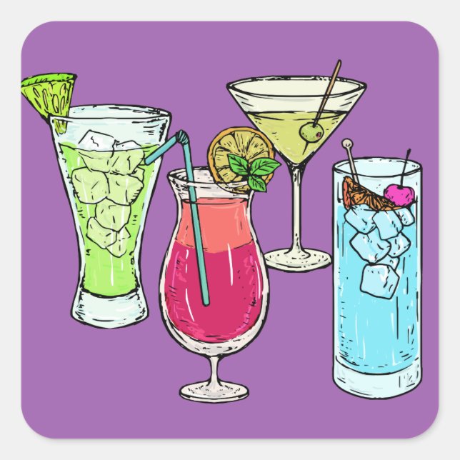 Summer Cocktails stickers (Front)