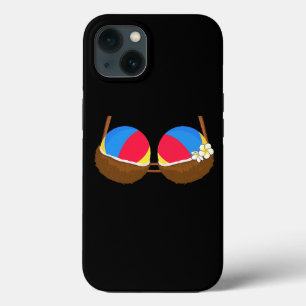 Summer Coconut Bra Halloween Costume Hawaii Aloha iPhone 13 Case