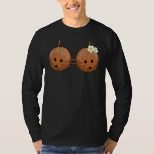 Summer Coconut Bra Halloween Costume Hawaii Aloha T-Shirt