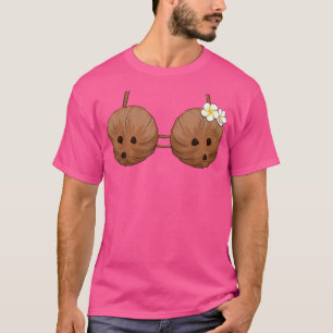 Summer Coconut Bra Halloween Costume Hawaii Aloha T-Shirt