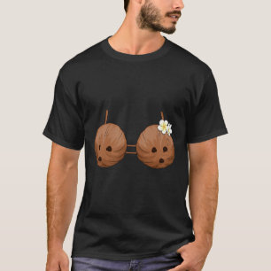 Summer Coconut Bra Halloween Costume Hawaii Aloha  T-Shirt