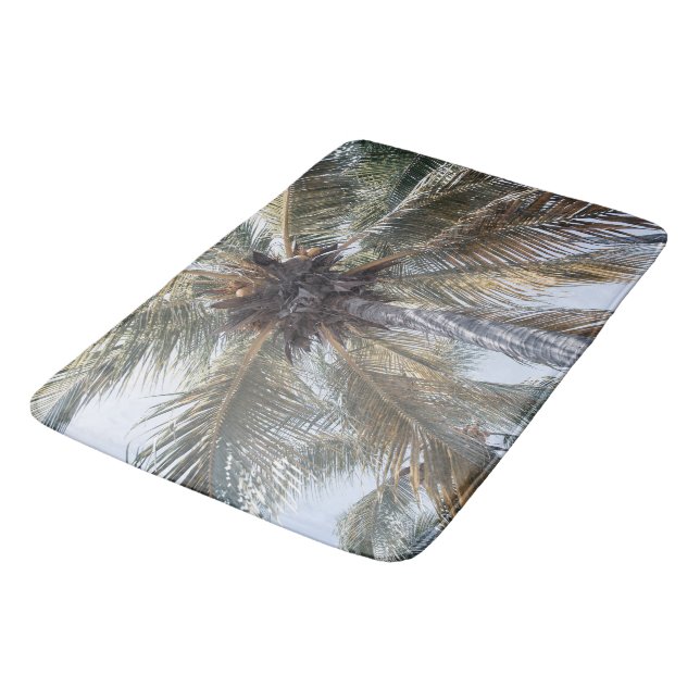 Summer Coconut Chill Palm 1 Bath Mat (Angled)