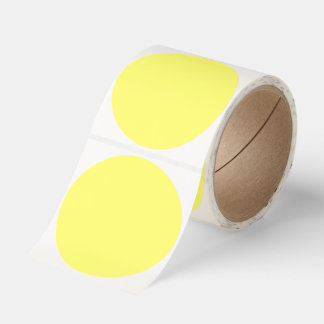 Summer Color Trend Butter Yellow Classic Round Sticker