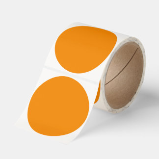 Summer Color Trend Tangerine Classic Round Sticker