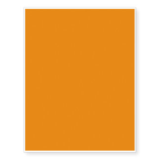Summer Color Trend Tangerine Temporary Tattoos