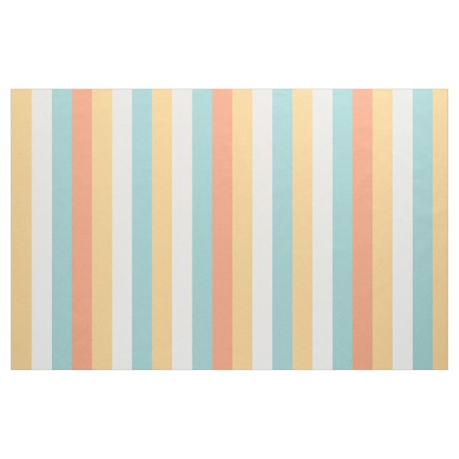 Summer Color Vertical Stripes Pattern Fabric (Fat Quarter)