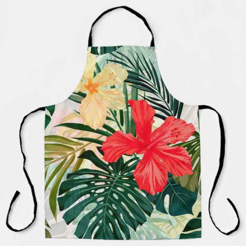 Summer colorful hawaiian seamless pattern with tro apron