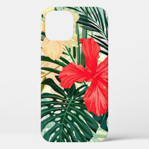 Summer colorful hawaiian seamless pattern with tro iPhone 12 case
