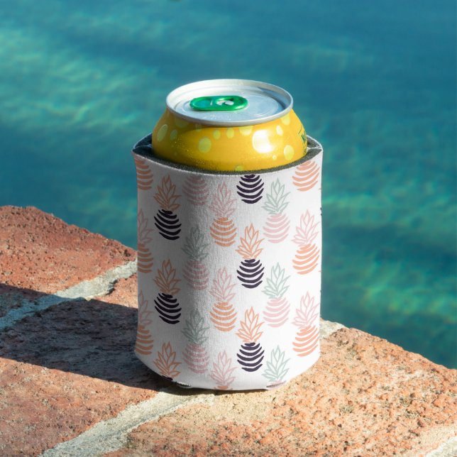 Summer colorful pineapple fruit pattern can cooler (In Situ Pool)