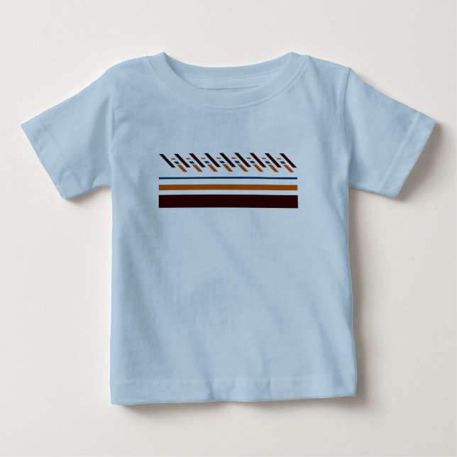 Summer  Colorful Striped  Baby T-Shirt (Front)