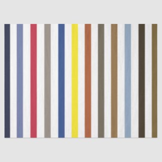Summer Colorful Stripes Birthday Tissue Paper