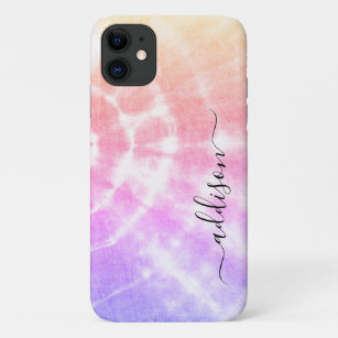 Summer Colorful Tie Dye Personalized iPhone 11 Case