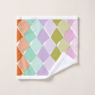 Summer colors patter bath towel set