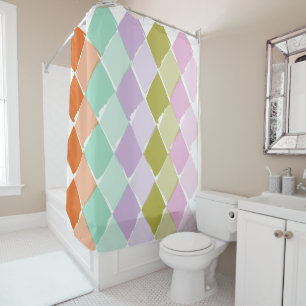  Summer colors pattern   Shower Curtain