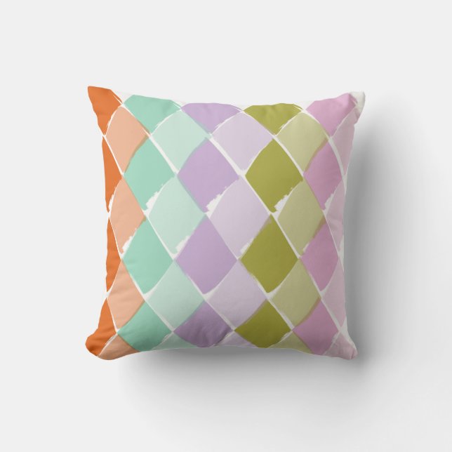  Summer colors pattern  Throw Pillow (Front)