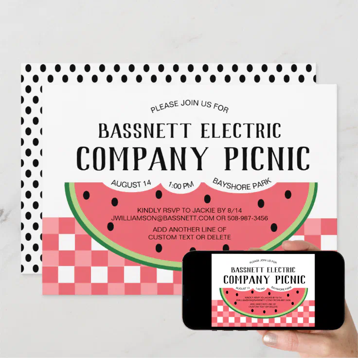 company picnic invitation