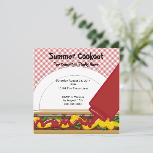 Summer Cookout Invitation Zazzle