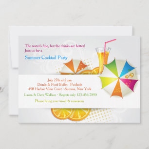 Summer Cooler Invitation