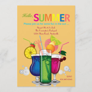 Summer Coolers Invitation